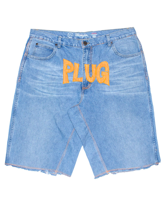 Embroidered Jorts Plug (Upcycled)